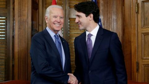 Joe Biden and Justin Trudeau