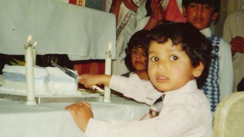 Sarfraz Manzoor as a child
