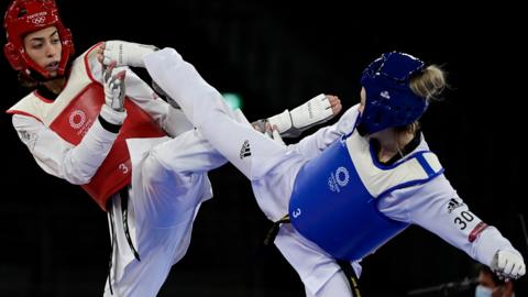 Two-time Olympic taekwondo champion Jade Jones (right) is in Great Britain's team at the European Games