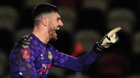 Newport County goalkeeper Tom King