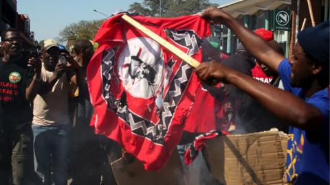 Protesters in Eswatini