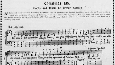 Copy of Carol found in Barnsley Archives