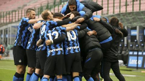 Inter Milan celebrate