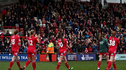 Wrexham players celebrate