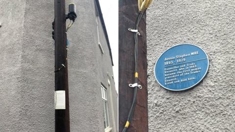 Blue plaque to Jessie Stephen in Bristol