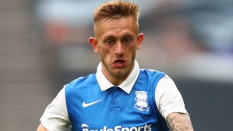 Charlie Lakin in a pre-season friendly for Birmingham