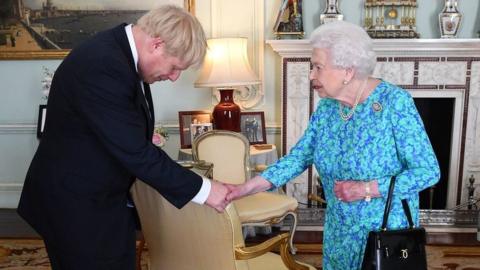 Boris Johnson meets the Queen in July