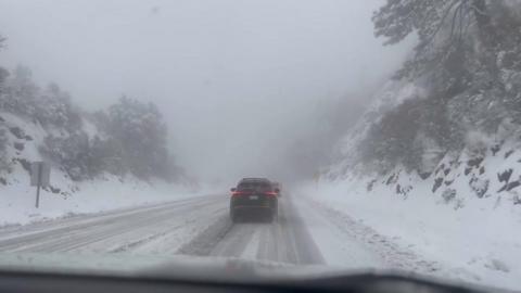 Snowy road