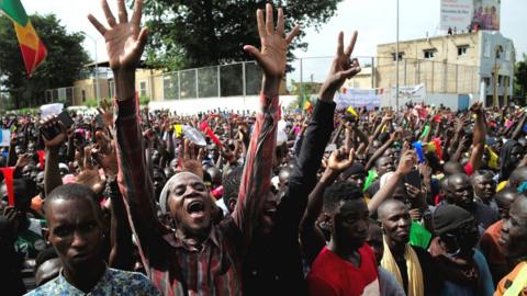 Supporters of Imam Mahmoud Dicko