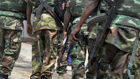 Soldiers in Abuja, Nigeria