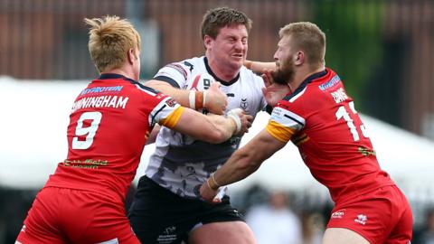 London Broncos in action against Toronto Wolfpack