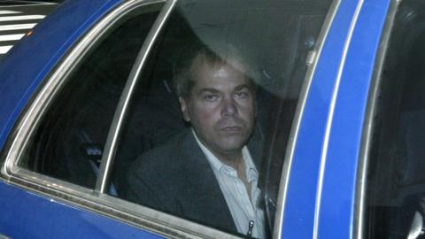 John Hinckley Jr. arrives at U.S. District Court in Washington (2003 file photo)