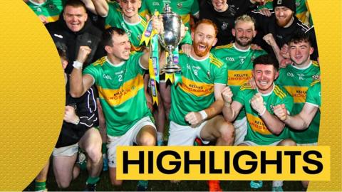 Glen celebrate winning the Ulster SFC title