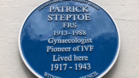 Patrick Steptoe plaque