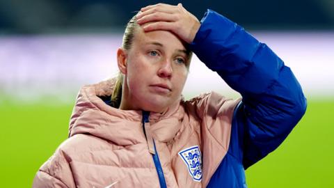 England's Beth Mead looks dejected after they fail to reach the Women's Nations League semi-finals