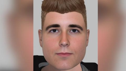 An e-fit image of the man police want to identify