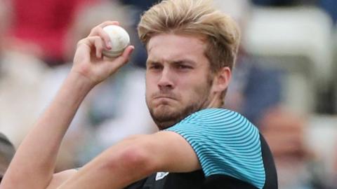 Fast bowler Adam Finch made his senior debut for Worcestershire in 2019