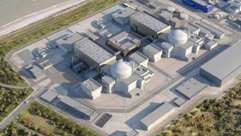 Artist image of what Sizewell C could look like