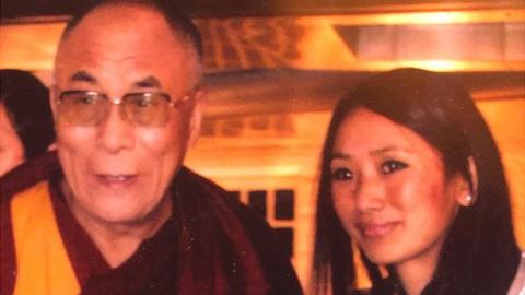 Dalai Lama with Reka Gawa