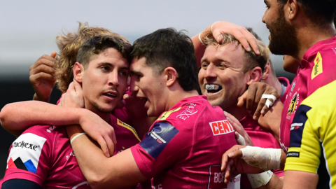 Exeter winger Facundo Cordero scored twice before the break as the Chiefs ran in seven tries at Sandy Park