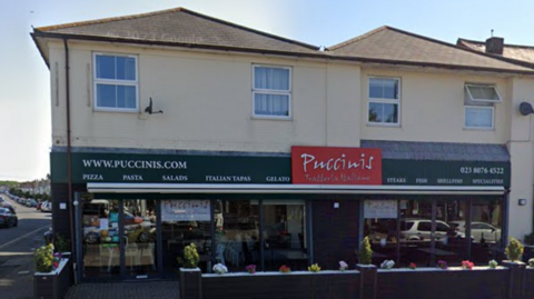 The front of Puccinis restaurant in Southampton