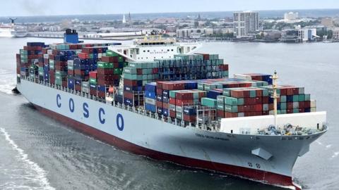 Cosco container ship
