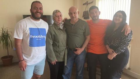Noor Albareeny with his family