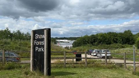 The entrance to Shaw Forest Park in Swindon