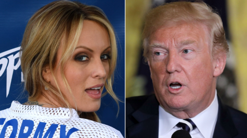 Stormy Daniels and Donald Trump