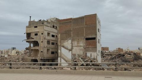 Demolished buildings in Jeddah, Saudi Arabia