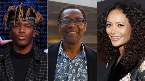 KSI, Sir Lenny Henry and Thandie Newton