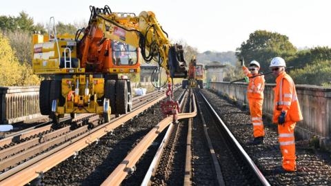 Network Rail engineers at work