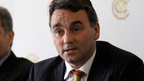 Former MCC chief executive Keith Bradshaw