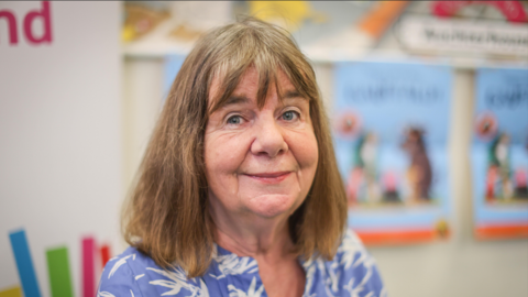 Julia Donaldson smiling.