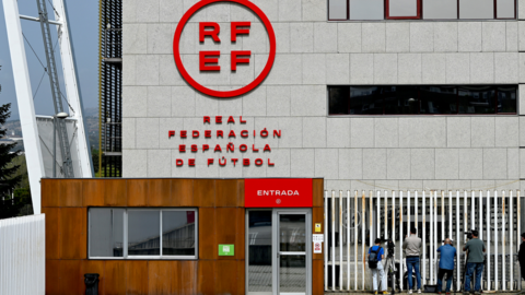 The Spanish Football Federation (RFEF) building in Madrid on Wednesday
