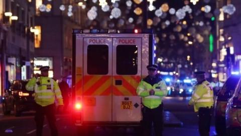 police cordon on oxford circus