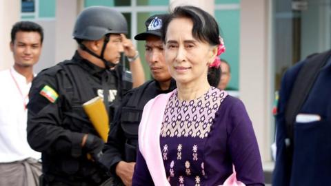 Aung San Suu Kyi.