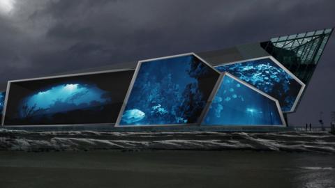 Artist impression of art projection