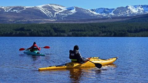 Kayakers in Aviemore