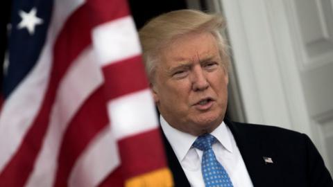 President-elect Donald Trump pictured at Trump International Golf Club, on 20 November, 2016 in Bedminster Township, New Jersey.