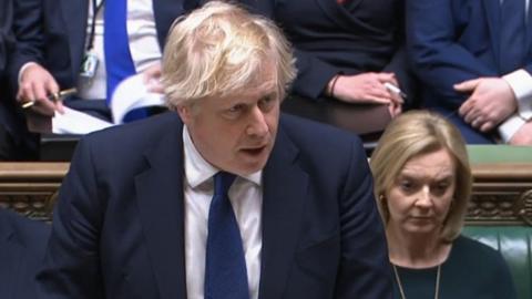 Boris Johnson in the Commons