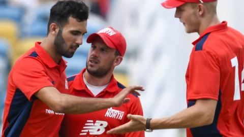 Steven Mullaney celebrates a wicket