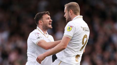 Port Vale celebrate James Wilson's goal