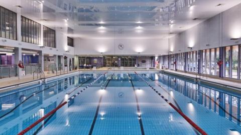 The swimming pool