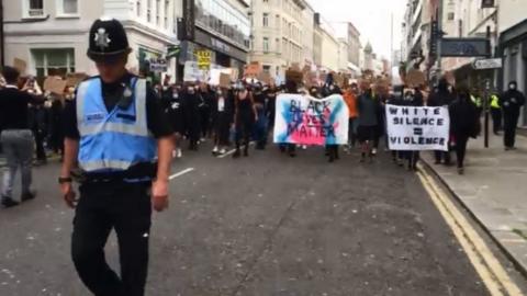 Protest in Brighton