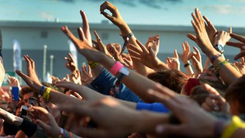 Fans at festival