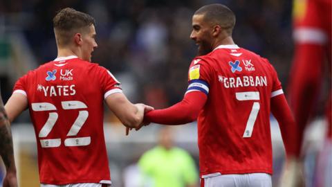 First-half scorers Ryan Yates and Lewis Grabban