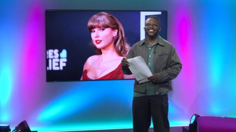 De-Graft on the Newsround set