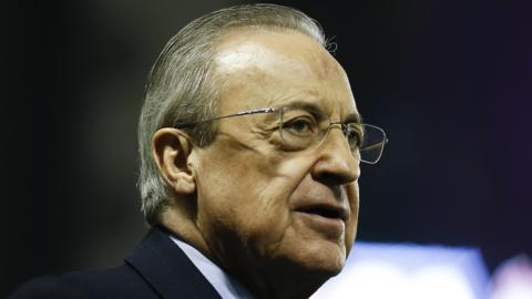 Real Madrid president Florentino Perez