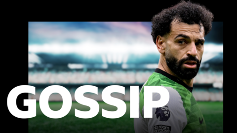 Mohamed Salah and the BBC Sport Gossip logo